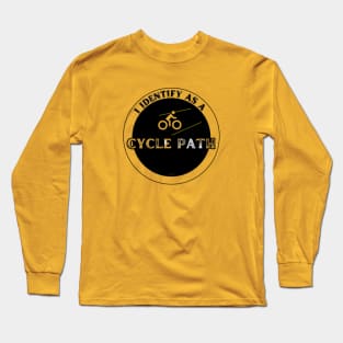 Identify As A Cycle Path (Distressed) By Abby Anime(c) Long Sleeve T-Shirt